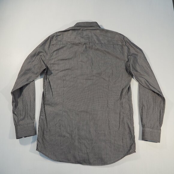 Robert Graham X Shirt Mens 41/16 Gray Flip Cuff Dress Preppy Minimalist Luxury - Picture 2 of 11